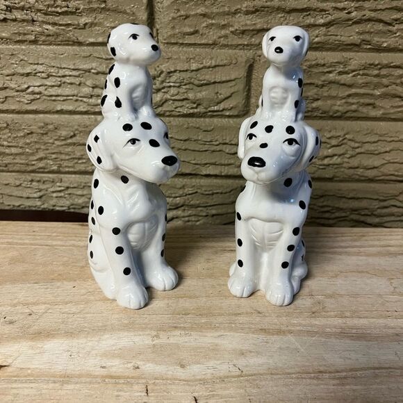 Dalmatian dog figurine set vintage - Picture 2 of 6